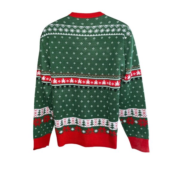 Cheech & Chong "Happy Holidaze" Ugly Christmas Sweater Size M/L - Picture 3 of 7